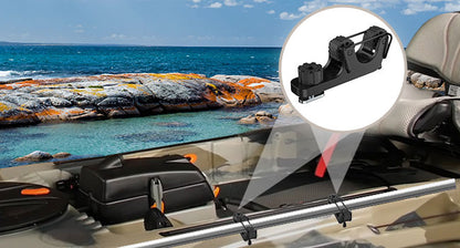 2 PCS Extend Kayak Paddle Holder Kayak Track Mount Accessories for Holding Standard Paddle Kayak Oar Holder Kayak Rail Fishing