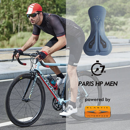 RION Cycling Shorts Men Ciclismo Masculina Bib Shorts Elastic Interface Cushion Long Distance MTB Padded Shorts Tights Slim Fit