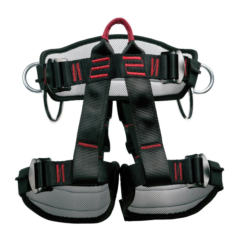 Camping Safety Belt 25KN Outdoor Rock Climbing Half Body Harness