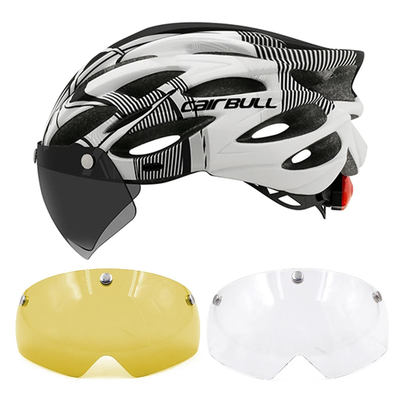 UltraLight Road Mountain Bicycle Led Helmet for Men Women | Visored Bicycle Helmet