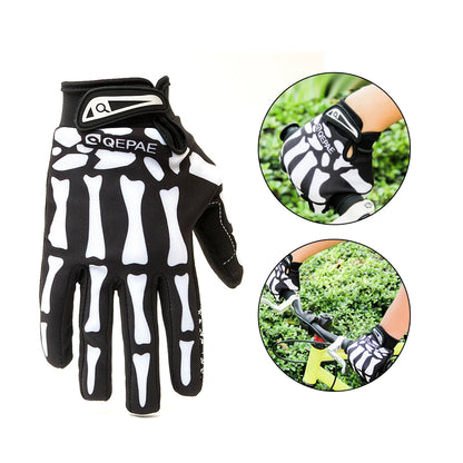 Skull Full Finger Knuckle Glove Anti-slip Mittens Motorcycle Cycling Winter Warm Mitten Unisex Sport Gloves Bicycle Equipment