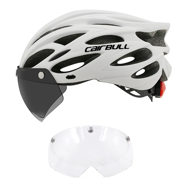UltraLight Road Mountain Bicycle Led Helmet for Men Women | Visored Bicycle Helmet