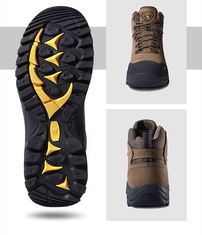 GOLDEN CAMEL Waterproof Hiking Shoes Men and Women Outdoor Anti-Slip Climbing Trekking Shoes for Men 2023 Leather Hiking Boots
