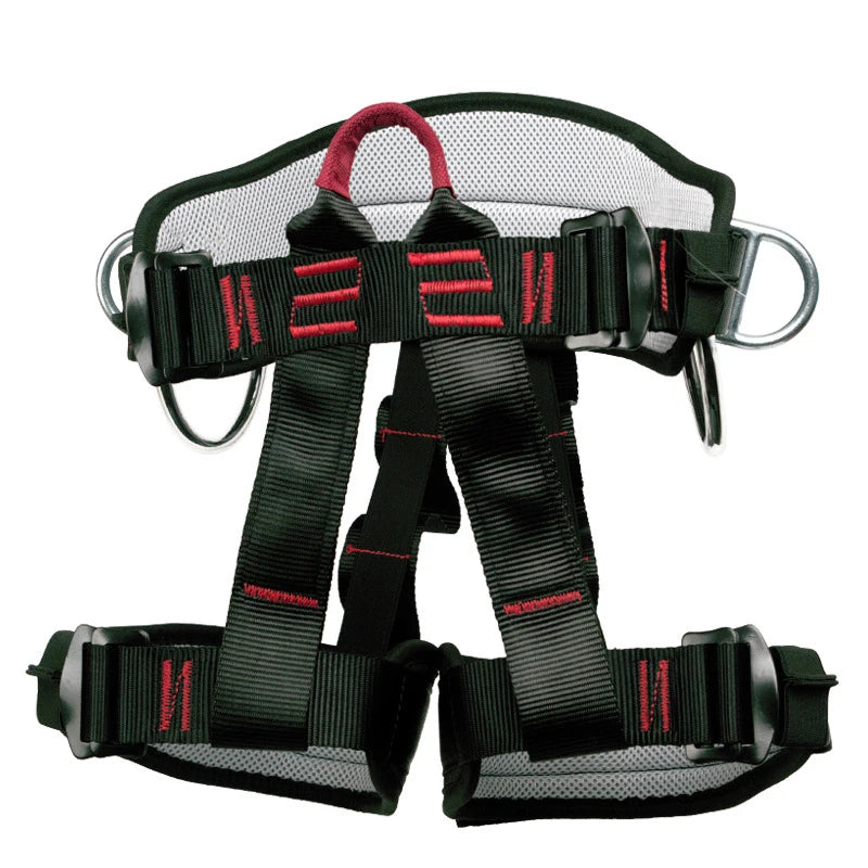 Camping Safety Belt 25KN Outdoor Rock Climbing Half Body Harness