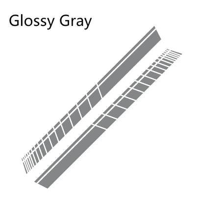 2pcs Car Side Skirt Sticker Long Stripe Auto Vinyl Film Wrap Stickers Tuning Universal Shelter Scratches DIY Car Accessories