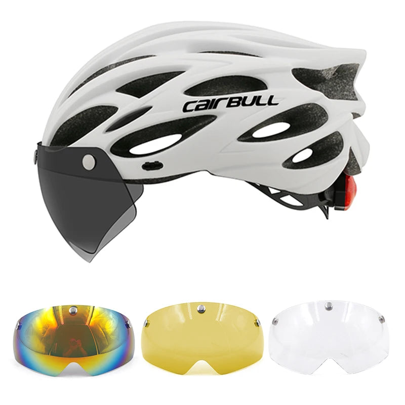 UltraLight Road Mountain Bicycle Led Helmet for Men Women | Visored Bicycle Helmet