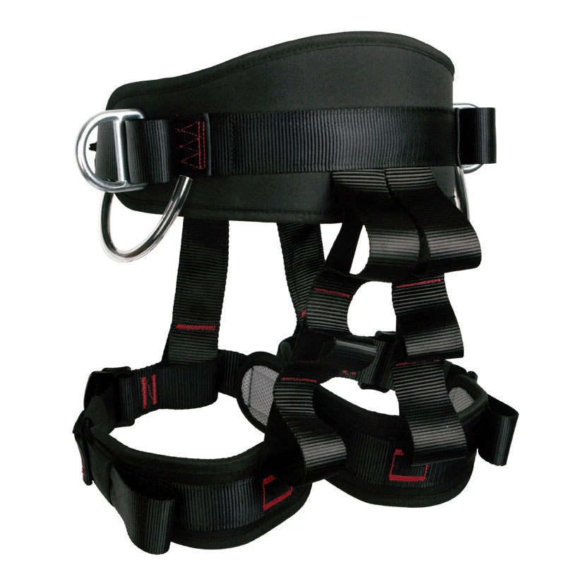 Camping Safety Belt 25KN Outdoor Rock Climbing Half Body Harness
