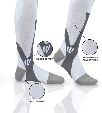 Brothock Medical Sport Compression Socks Men And Women 20-30mmhg Run Nurse Socks for Varicose Veins Running Cycling Travel Socks