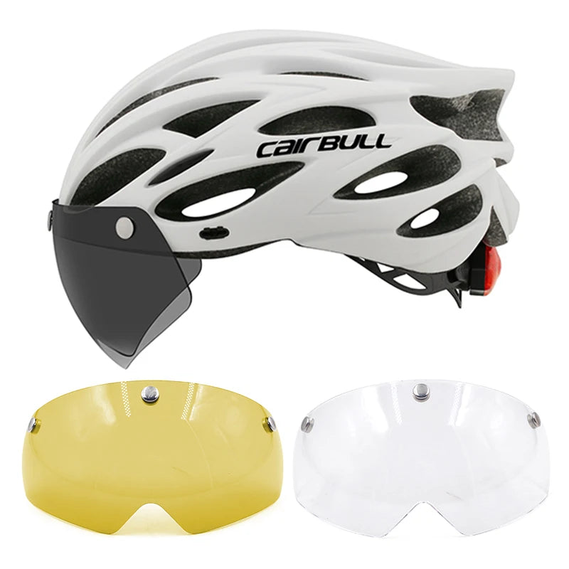 UltraLight Road Mountain Bicycle Led Helmet for Men Women | Visored Bicycle Helmet