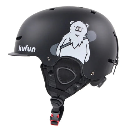KUFUN Ski Helmet Snow Sports Snowboard Skiing Skateboard Skating Cute Animal Women Men Adult Kids Winter Safety Children