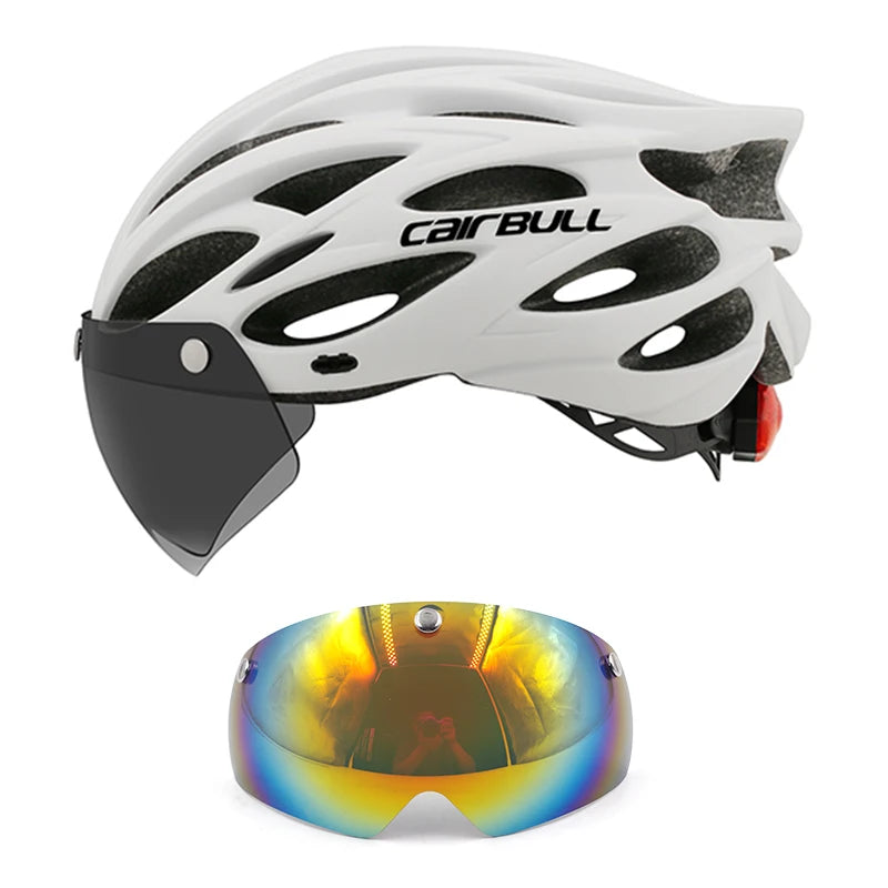 UltraLight Road Mountain Bicycle Led Helmet for Men Women | Visored Bicycle Helmet