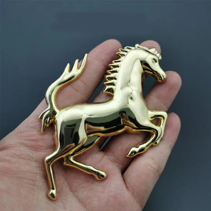 3D Metal Running Horse Emblem Decal Stickers For Ferrari 458 488 599 Car Fender Window Bumper Body Badge Car Styling Accessories