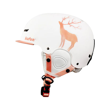 KUFUN Ski Helmet Snow Sports Snowboard Skiing Skateboard Skating Cute Animal Women Men Adult Kids Winter Safety Children