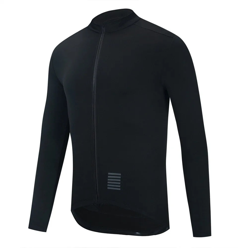 YKYWBIKE WINTER JACKET Thermal Fleece Men Cycling jacket Long Sleeve Cycling Bike Clothing  black 사이클링 겨울 재킷
