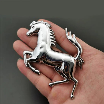 3D Metal Running Horse Emblem Decal Stickers For Ferrari 458 488 599 Car Fender Window Bumper Body Badge Car Styling Accessories