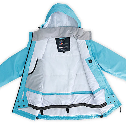 COPOZZ Ski Jacket Women Snowboard Jacket Ski Coat Female Winter Outdoor Warm Waterproof Windproof Breathable Clothes Hooded