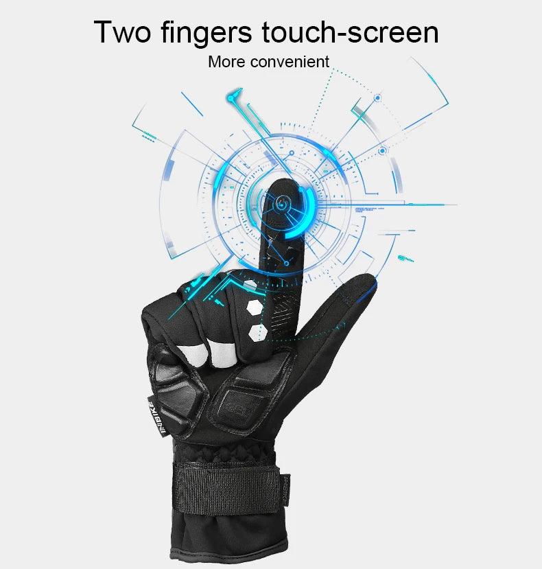 INBIKE Winter Cycling Gloves for Men Women Warm Fleece Biking Glove for Riding Bicycle Gloves Waterproof Touchscreen Accessories