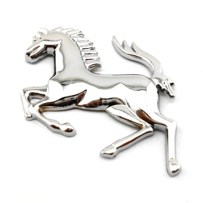 3D Metal Running Horse Emblem Decal Stickers For Ferrari 458 488 599 Car Fender Window Bumper Body Badge Car Styling Accessories