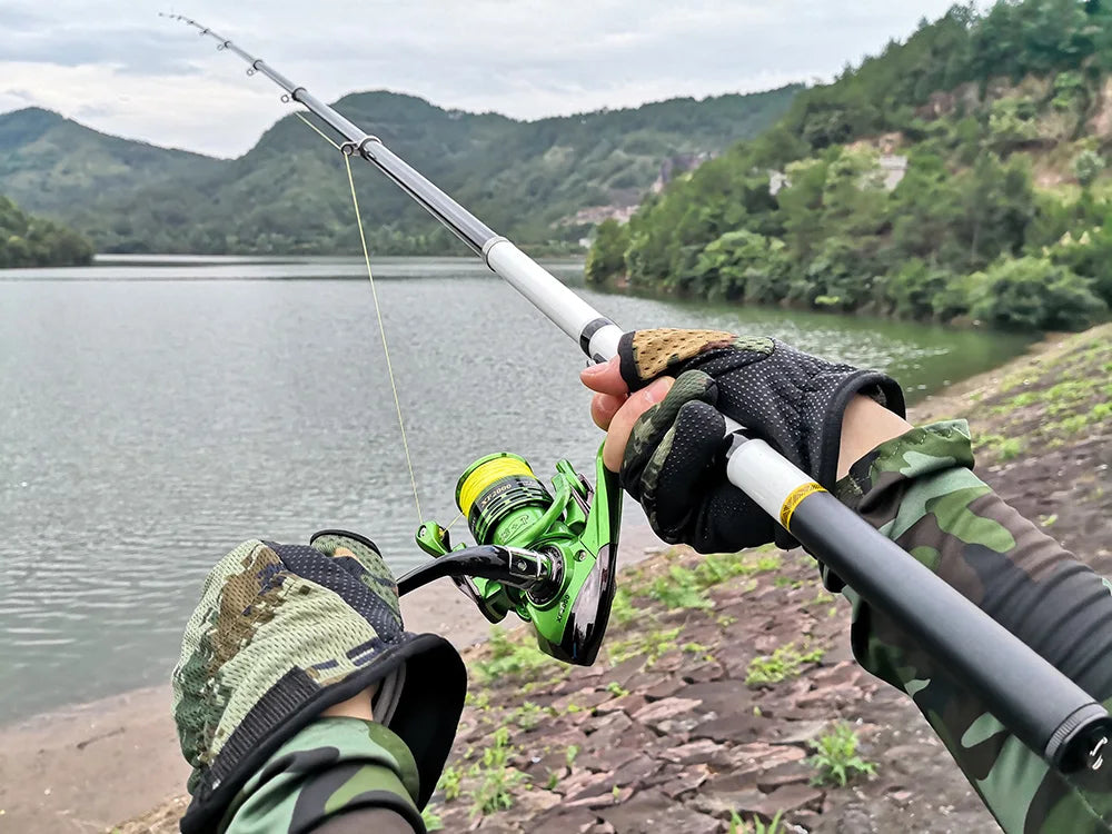 Telescopic Rock Fishing Rod Spinning Fly Carp Feeder Carbon Fiber Pesca 3M 2.7M 2.4M 2.1M 1.8M 1.5M Mini Travel Rod  Reel Seat
