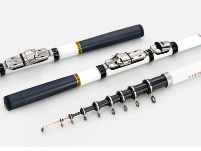Telescopic Rock Fishing Rod Spinning Fly Carp Feeder Carbon Fiber Pesca 3M 2.7M 2.4M 2.1M 1.8M 1.5M Mini Travel Rod  Reel Seat