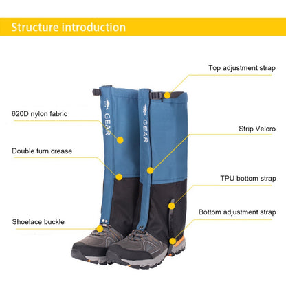 Outdoor Skiing Camping Hiking Climbing Waterproof Snow Legging Gaiters Windproof Teekking Skiing Desert Snow Boots Shoes Covers