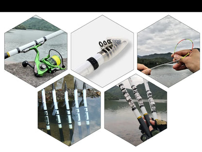 Telescopic Rock Fishing Rod Spinning Fly Carp Feeder Carbon Fiber Pesca 3M 2.7M 2.4M 2.1M 1.8M 1.5M Mini Travel Rod  Reel Seat