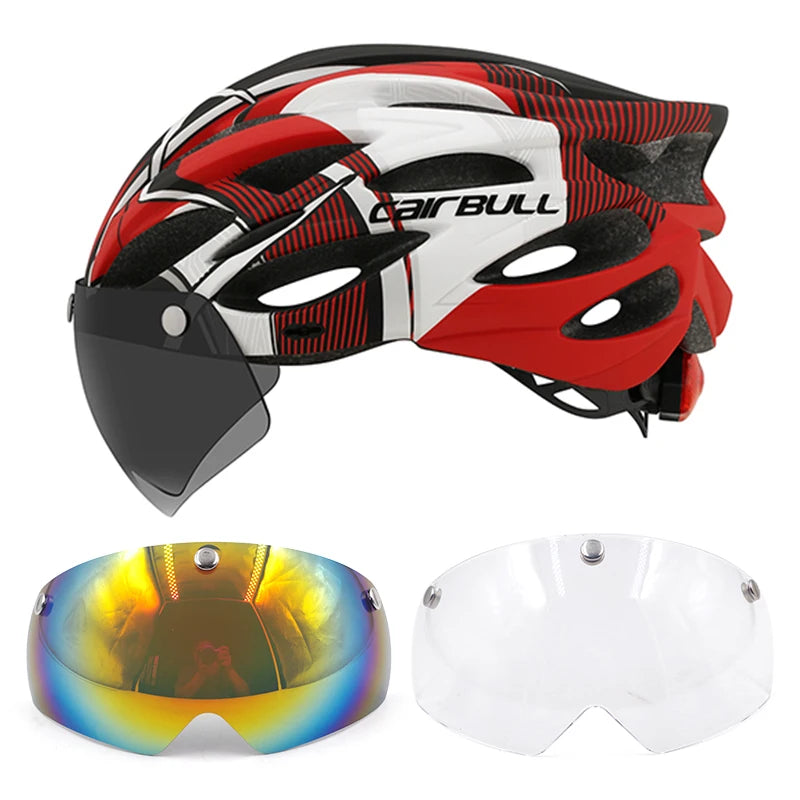 UltraLight Road Mountain Bicycle Led Helmet for Men Women | Visored Bicycle Helmet