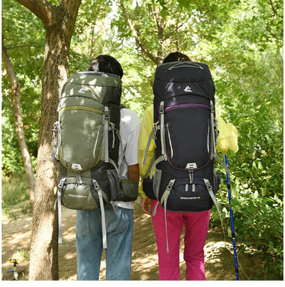 Men's 60L Large Hiking Mountaineering Backpack Climbing Hiking Backpack Camping Backpack Sport Outdoor Rucksack Bag  XA108Y