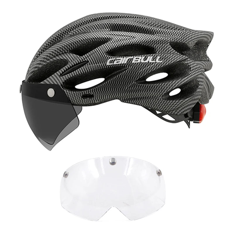 UltraLight Road Mountain Bicycle Led Helmet for Men Women | Visored Bicycle Helmet