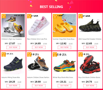 New Classic Snow Boot Boy Wear Resisting Outdoor Sports Hiking Shoes Climbing Shoes Anti Skid Claw Footwear Children Sneakers