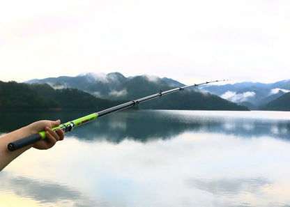 Telescopic Rock Fishing Rod Spinning Fly Carp Feeder Carbon Fiber Pesca 3M 2.7M 2.4M 2.1M 1.8M 1.5M Mini Travel Rod  Reel Seat