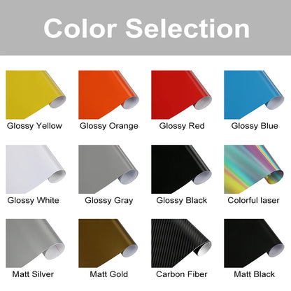 2pcs Car Side Skirt Sticker Long Stripe Auto Vinyl Film Wrap Stickers Tuning Universal Shelter Scratches DIY Car Accessories