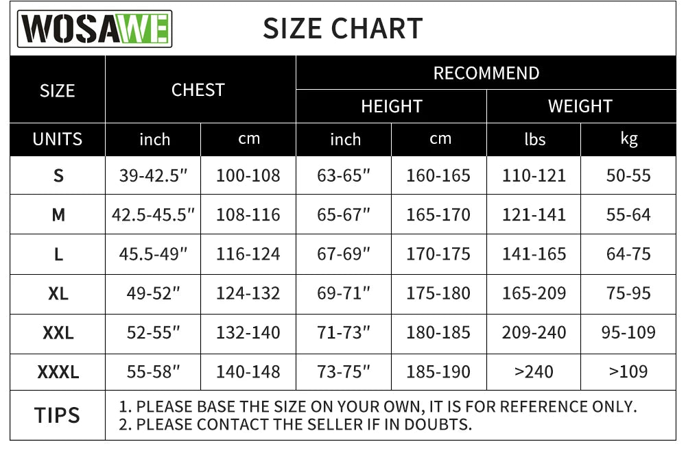 WOSAWE Men Windproof Waterproof Reflective Cycling Jacket MTB Bicycle Long Sleeve Windbreaker Sleeveless Vest Bike Coat Jersey