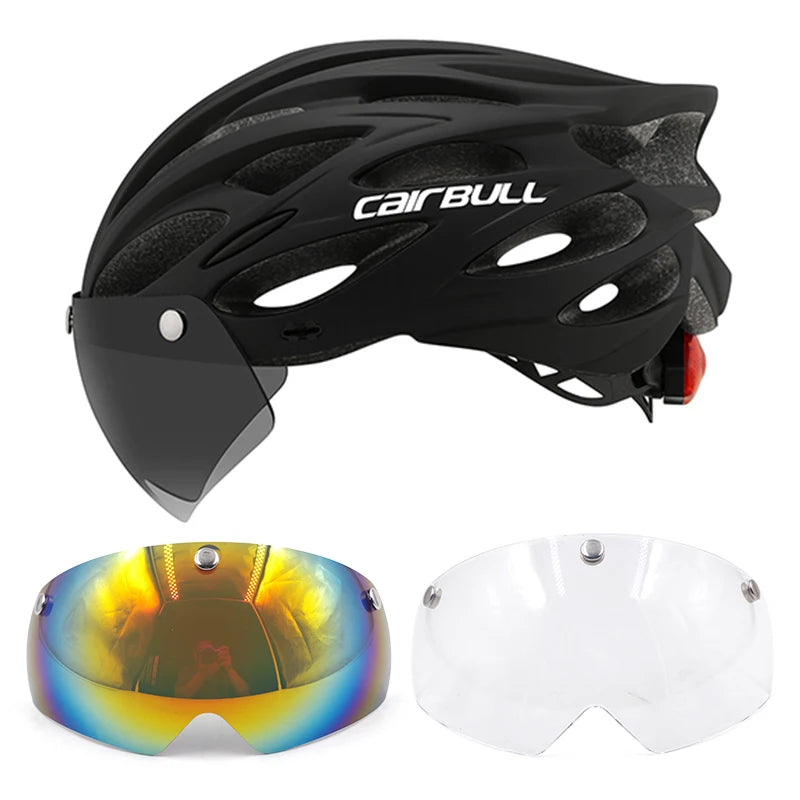 UltraLight Road Mountain Bicycle Led Helmet for Men Women | Visored Bicycle Helmet