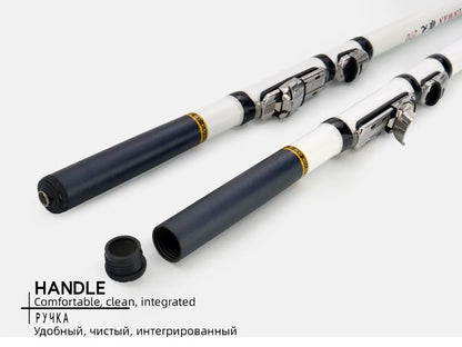 Telescopic Rock Fishing Rod Spinning Fly Carp Feeder Carbon Fiber Pesca 3M 2.7M 2.4M 2.1M 1.8M 1.5M Mini Travel Rod  Reel Seat