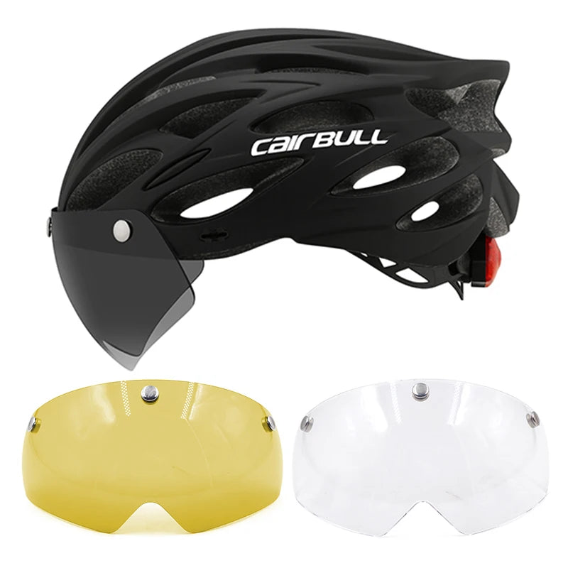 UltraLight Road Mountain Bicycle Led Helmet for Men Women | Visored Bicycle Helmet