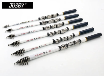 Telescopic Rock Fishing Rod Spinning Fly Carp Feeder Carbon Fiber Pesca 3M 2.7M 2.4M 2.1M 1.8M 1.5M Mini Travel Rod  Reel Seat