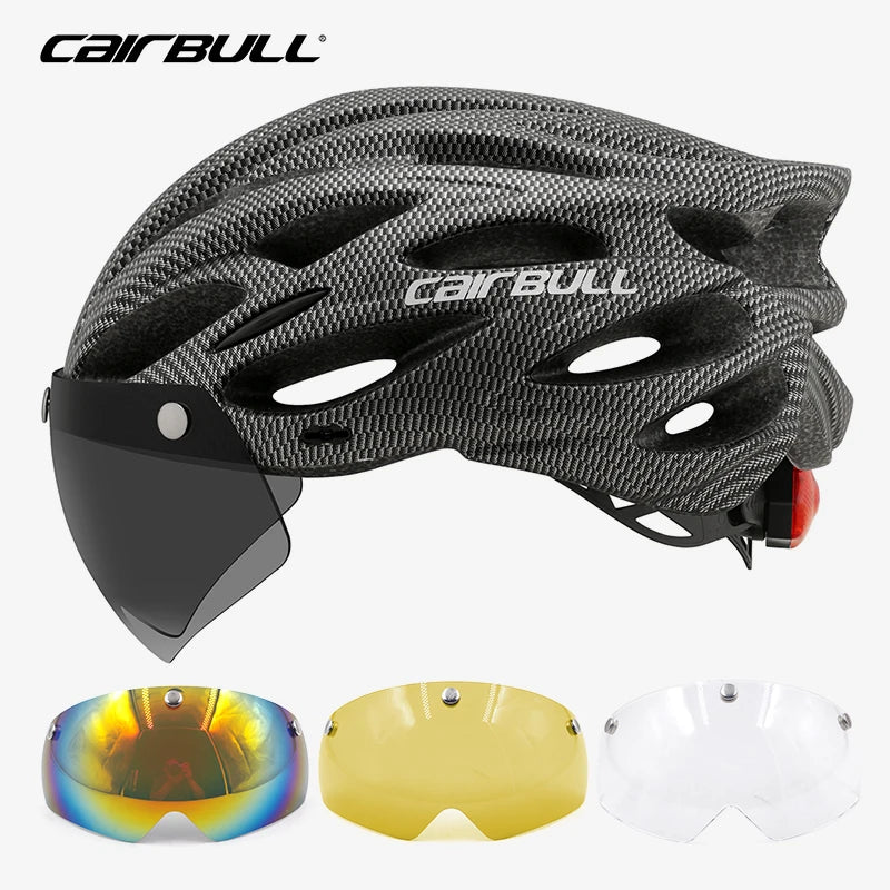 UltraLight Road Mountain Bicycle Led Helmet for Men Women | Visored Bicycle Helmet