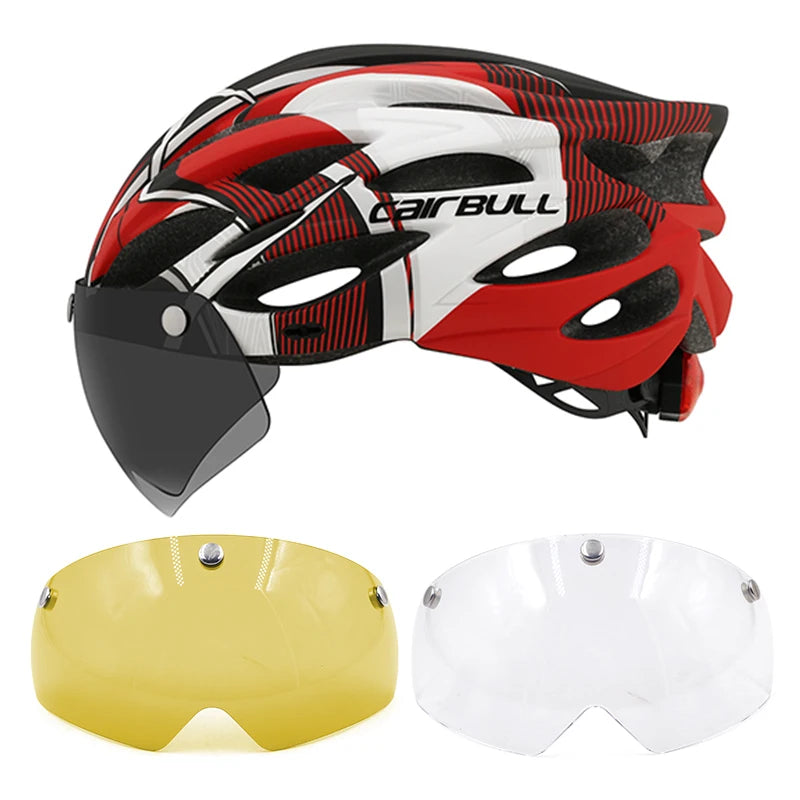 UltraLight Road Mountain Bicycle Led Helmet for Men Women | Visored Bicycle Helmet