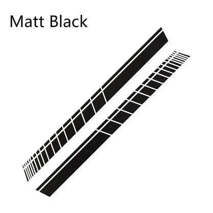 2pcs Car Side Skirt Sticker Long Stripe Auto Vinyl Film Wrap Stickers Tuning Universal Shelter Scratches DIY Car Accessories