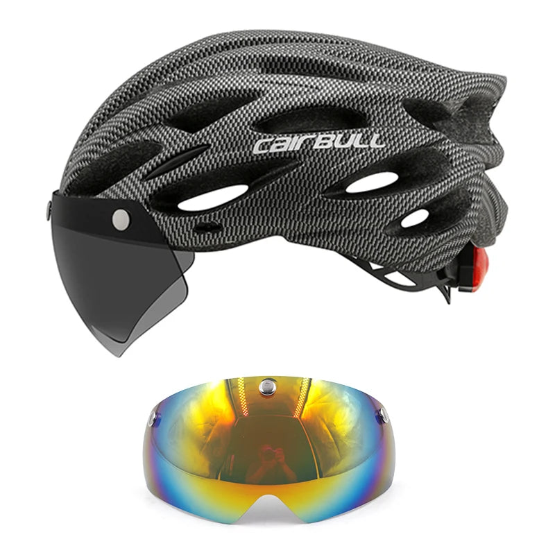 UltraLight Road Mountain Bicycle Led Helmet for Men Women | Visored Bicycle Helmet