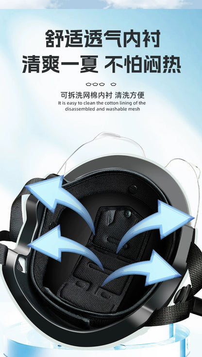 Bicycle Safety Helmet 3C Certified Men's and Women's Adult Children Cartoon Electric Bicycle Motorcycle Half Helmet with Goggles