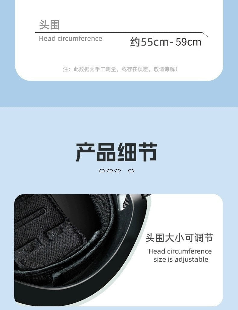 Bicycle Safety Helmet 3C Certified Men's and Women's Adult Children Cartoon Electric Bicycle Motorcycle Half Helmet with Goggles