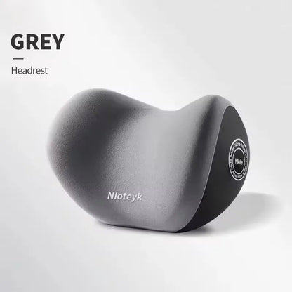Car Neck Pillow Memory Foam Protective Lumbar Support Backrest Relieves Pressure Breathable Car Headrest Pillow Car Assesories