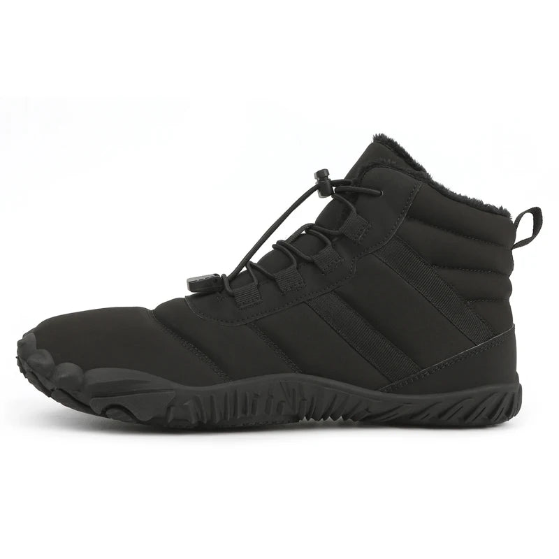 Men Winter Outdoor Velvet Warm Snow Boots Hiking Shoes Waterproof Ski Shoes High-Top Large Size Cotton Boots Thick Cotton Shoes