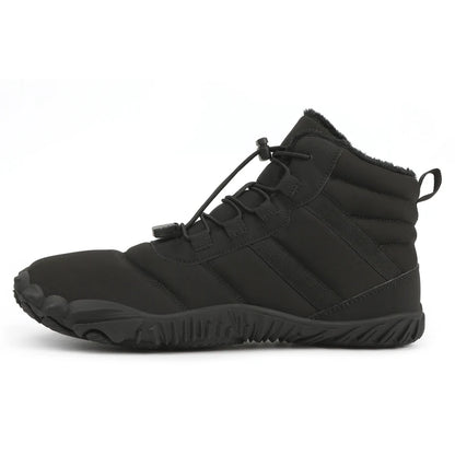 Men Winter Outdoor Velvet Warm Snow Boots Hiking Shoes Waterproof Ski Shoes High-Top Large Size Cotton Boots Thick Cotton Shoes
