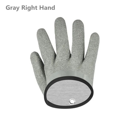 Fishing Gloves Catch Fish Anti-slip Durabl Knit Full Finger Waterproof Work Cutproof Glove Clasp Left Right Apparel Protect Hand