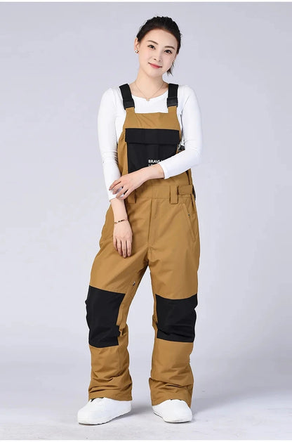 New Men and Women Winter Outdoor Ski Pants Windproof Waterproof Warm Breathable Snowboarding Pants Snow Sports Bibs Pants