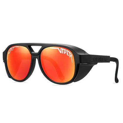 Pit Viper Steampunk Cycling Sunglasses Adult UV400 Men Women Designer Steam Punk Eyewear Vintage Sun Glasses Retro Goggles