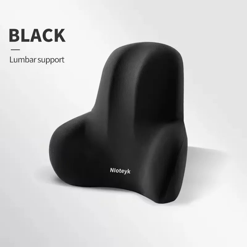 Car Neck Pillow Memory Foam Protective Lumbar Support Backrest Relieves Pressure Breathable Car Headrest Pillow Car Assesories